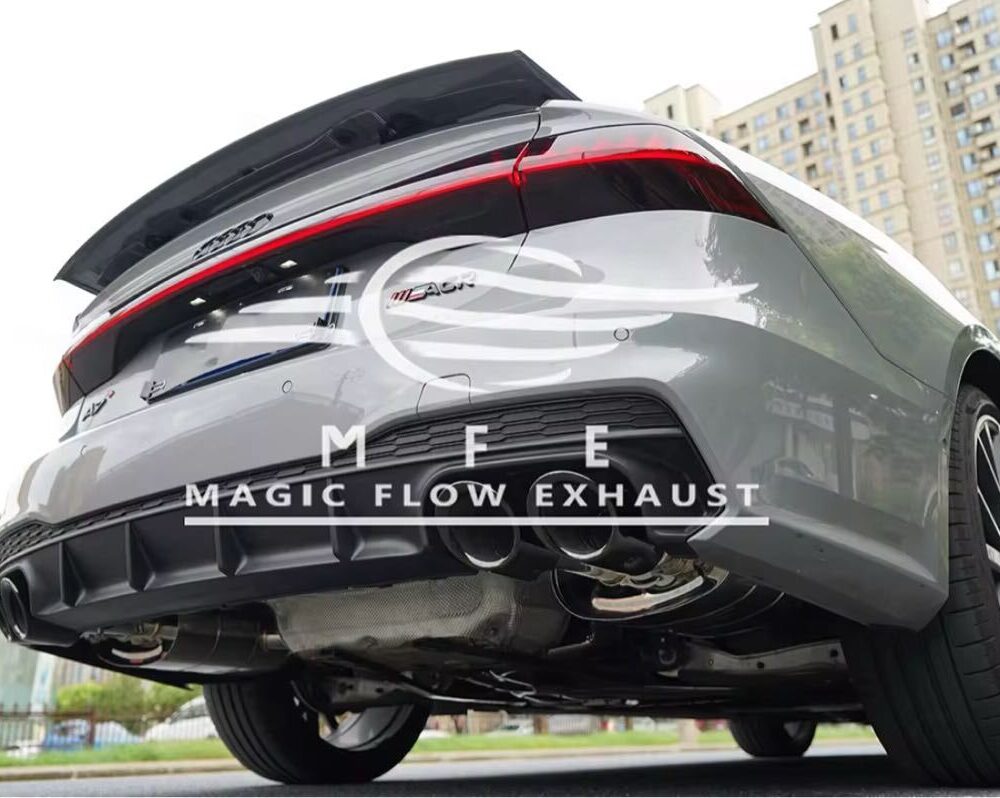 74699f0a4c3a201_1200_798.jpg ★MFE★ A6 A7 C8 S6 S7 ルック 可変バルブ マフラー エキゾースト 中間 パイプ ディフューザー リアピース ダウンパイプ 可変マフラー