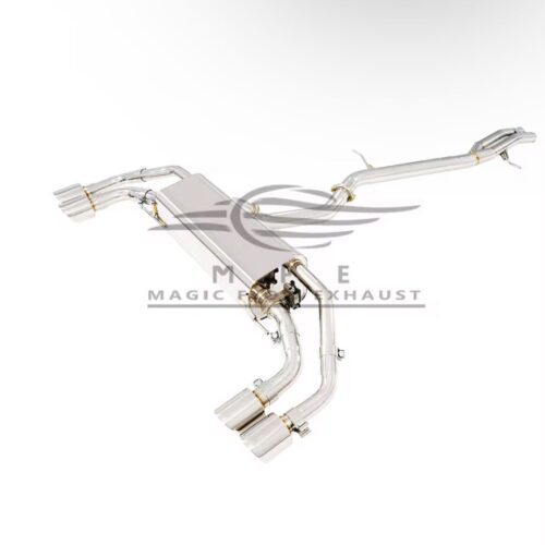 ★MFE★ アウディ Q7 可変バルブ マフラー エキゾースト 中間 パイプ ディフューザー リアピース ダウンパイプ SQ7 3.0 45 55