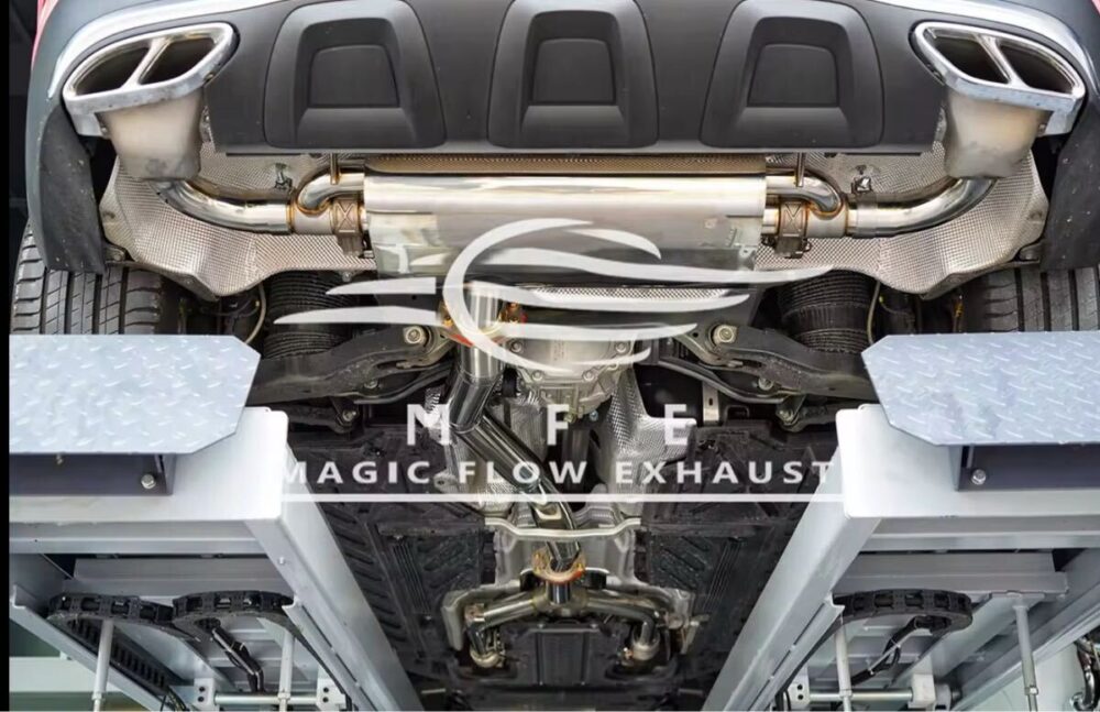 ★MFE★ X253 C253 GLC43 可変バルブ マフラー エキゾースト 中間 パイプ ディフューザー リアピース ダウンパイプ 可変マフラー