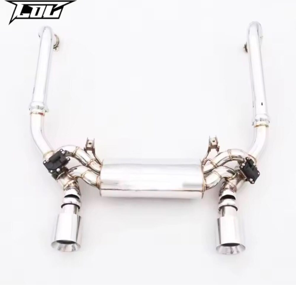 ★C.O.C★ 718 ケイマン ボクスター 可変バルブ ハイパフォーマンスエキゾースト マフラー パイプ 中間 Porsche 2.0 982 S T gts