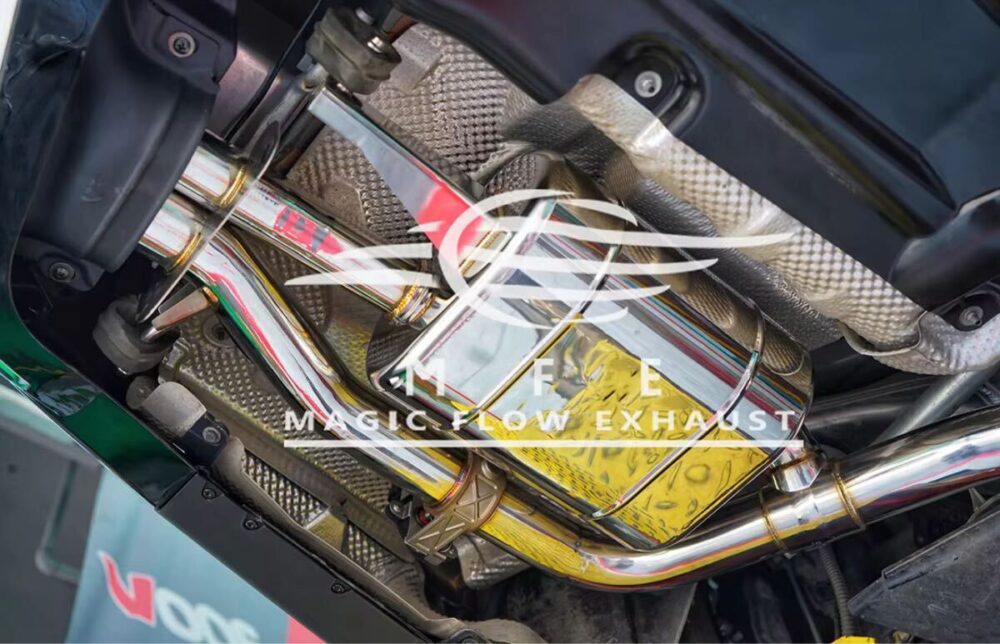 7699f0a2b69803_1200_773.jpg ★MFE★ W222 S450 可変バルブ マフラー エキゾースト 中間 パイプ ディフューザー リアピース ダウンパイプ 可変マフラー