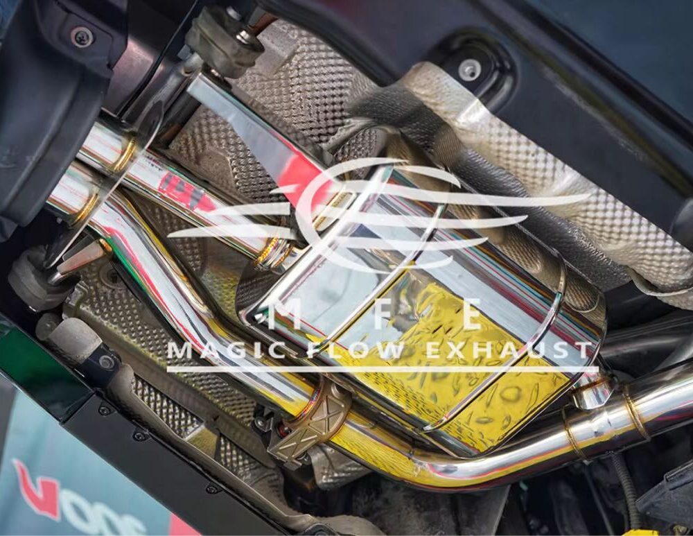 7699f0a2b69803_1200_773.jpg ★MFE★ W222 S450 可変バルブ マフラー エキゾースト 中間 パイプ ディフューザー リアピース ダウンパイプ 可変マフラー