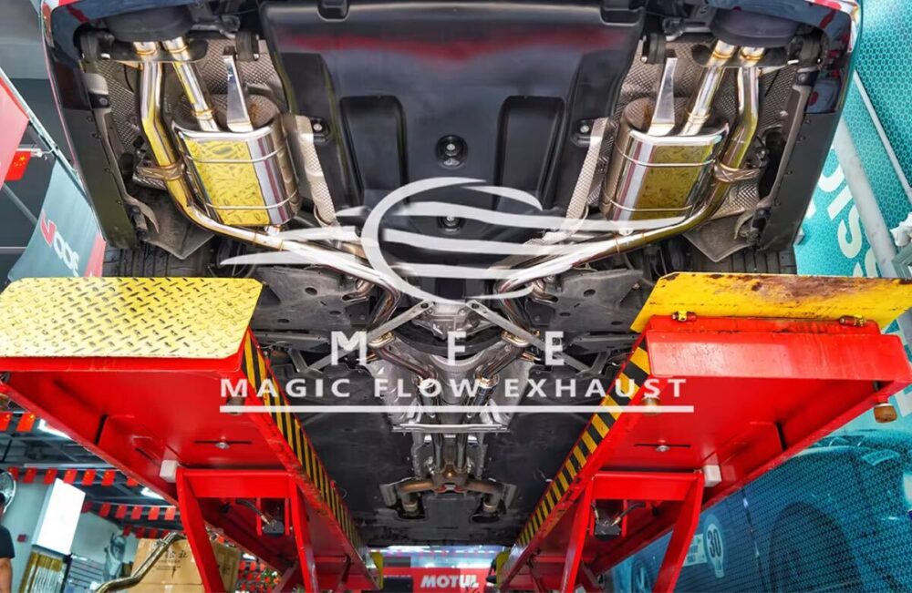 7699f0a2c0abb7_1200_781.jpg ★MFE★ W222 S450 可変バルブ マフラー エキゾースト 中間 パイプ ディフューザー リアピース ダウンパイプ 可変マフラー