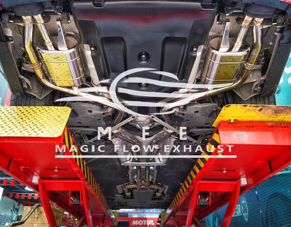 7699f0a2c0abb7_1200_781.jpg ★MFE★ W222 S450 可変バルブ マフラー エキゾースト 中間 パイプ ディフューザー リアピース ダウンパイプ 可変マフラー