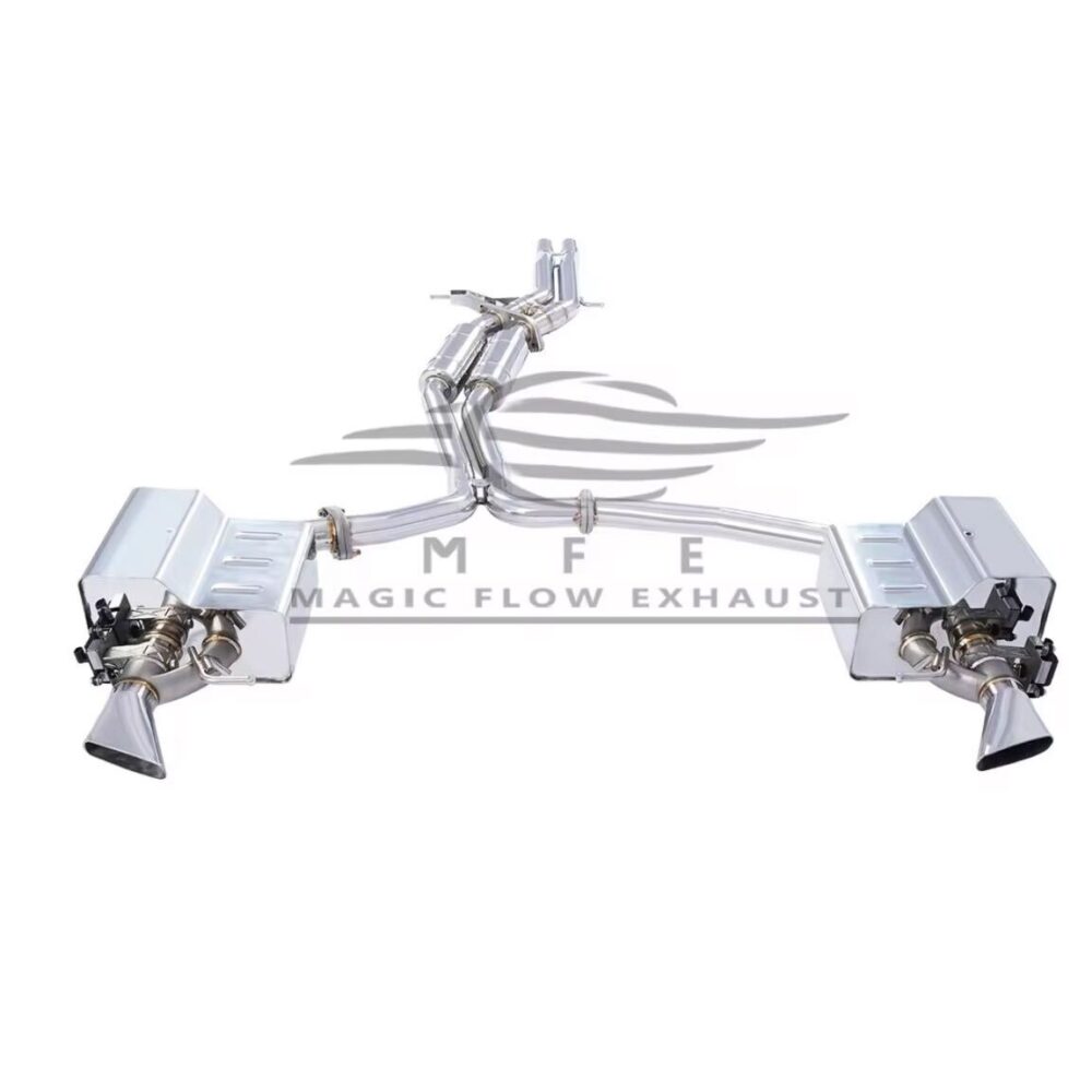 ★MFE★ A7 C7 3.0 可変バルブ マフラー エキゾースト 中間 パイプ ディフューザー リアピース ダウンパイプ 可変マフラー