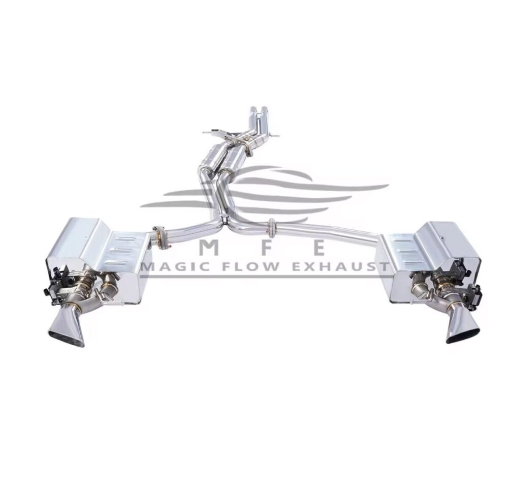 ★MFE★ A7 C7 3.0 可変バルブ マフラー エキゾースト 中間 パイプ ディフューザー リアピース ダウンパイプ 可変マフラー