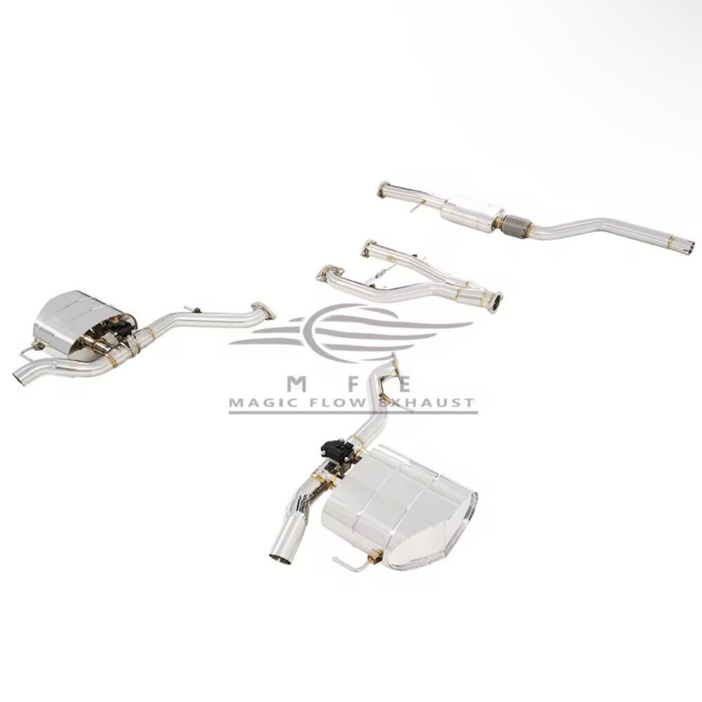 ★MFE★ ヴェラール 2.0 可変バルブ マフラー エキゾースト 中間 パイプ リアピース 可変マフラー P250 P300 レンジローバー