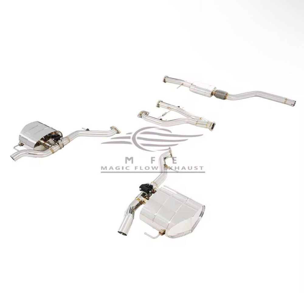 ★MFE★ ヴェラール 2.0 可変バルブ マフラー エキゾースト 中間 パイプ リアピース 可変マフラー P250 P300 レンジローバー