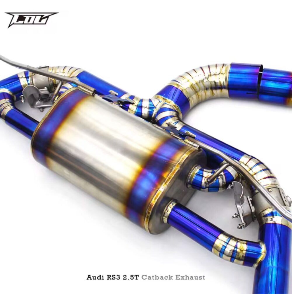 ★C.O.C★ RS3 8Y 8V 可変バルブ スーパースポーツ マフラー Sライン ルック リモコン A3 S3