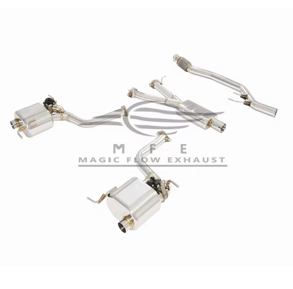 77699f0a49c9238_1200_1184.jpg ★MFE★ R172 SLC 可変バルブ マフラー エキゾースト 中間 パイプ ディフューザー リアピース ダウンパイプ 可変マフラー SLC200