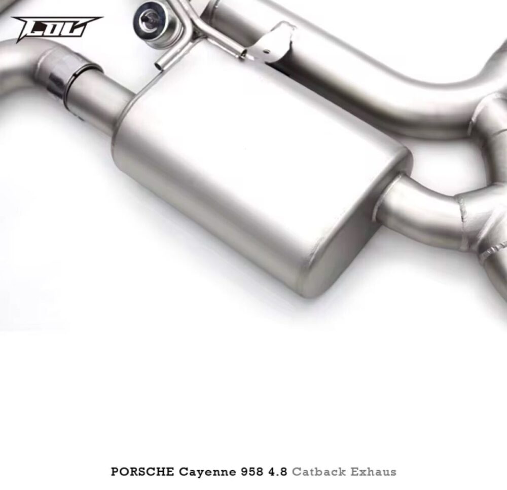 ★C.O.C★ 958 カイエン 可変バルブ ハイパフォーマンスエキゾースト マフラー パイプ 中間 Porsche ターボ 4.8