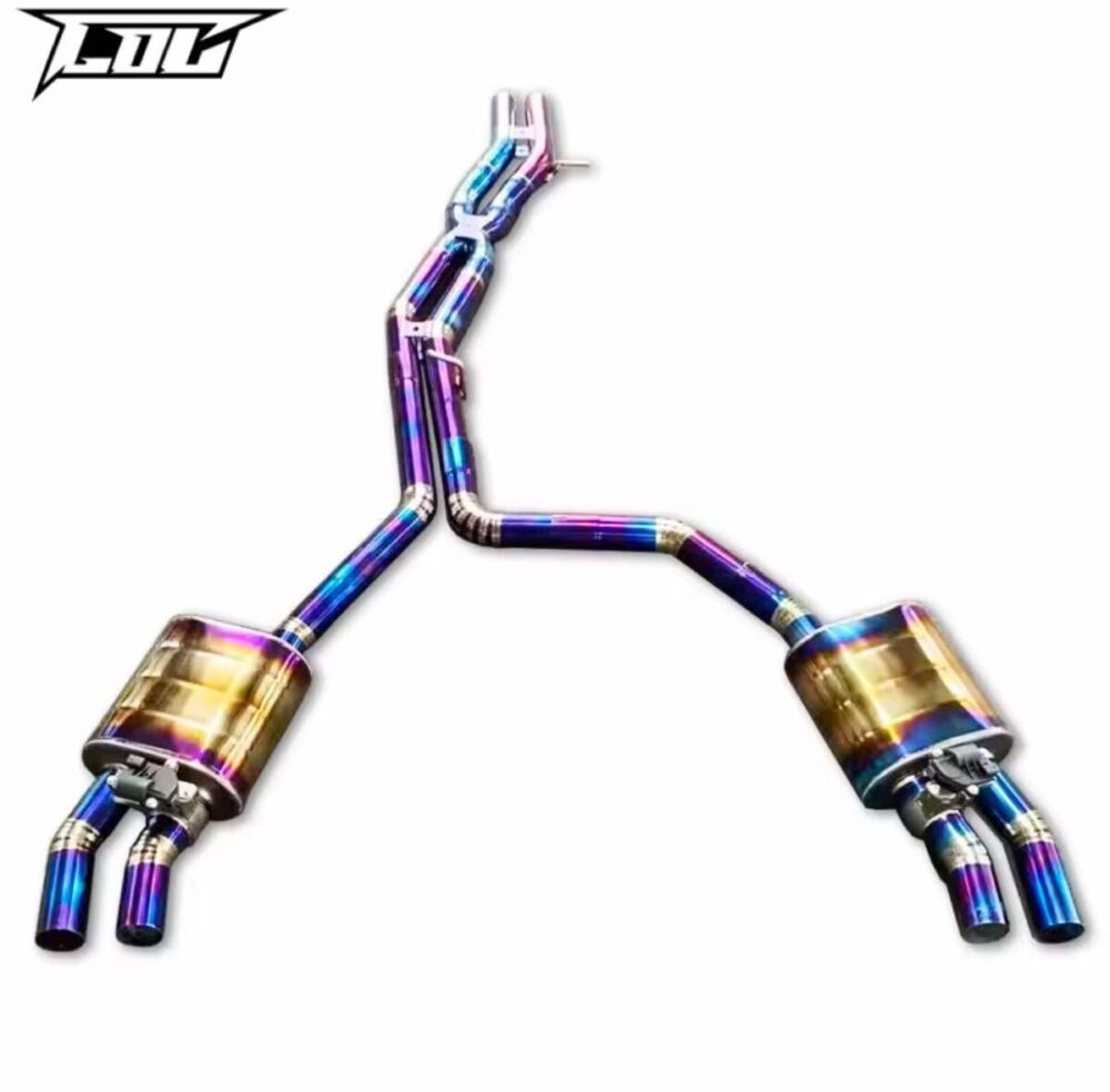 ★C.O.C★ チタン A8 D5 可変バルブ スーパースポーツ マフラー 50 60 TFSI Sライン S8 ルック リモコン