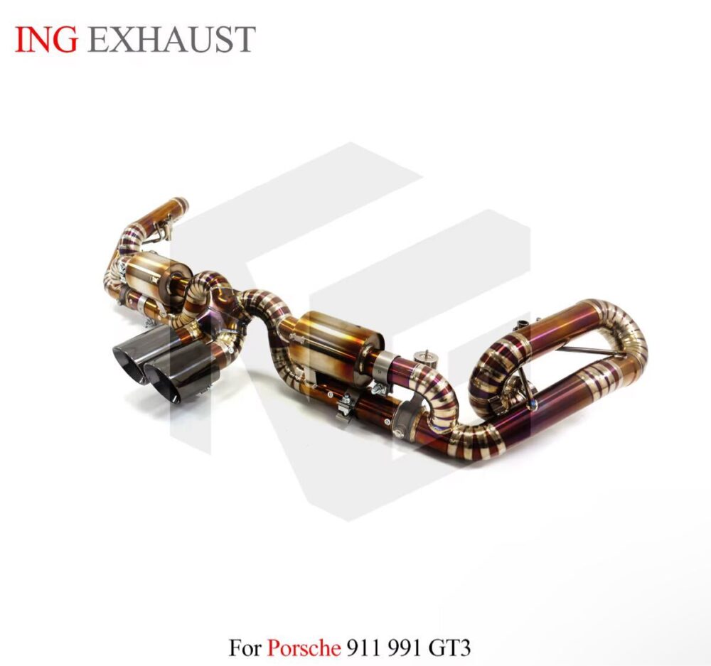 ★ING★ チタン 911 991 GT3 可変バルブ マフラー エキゾースト ポルシェ PORSCHE