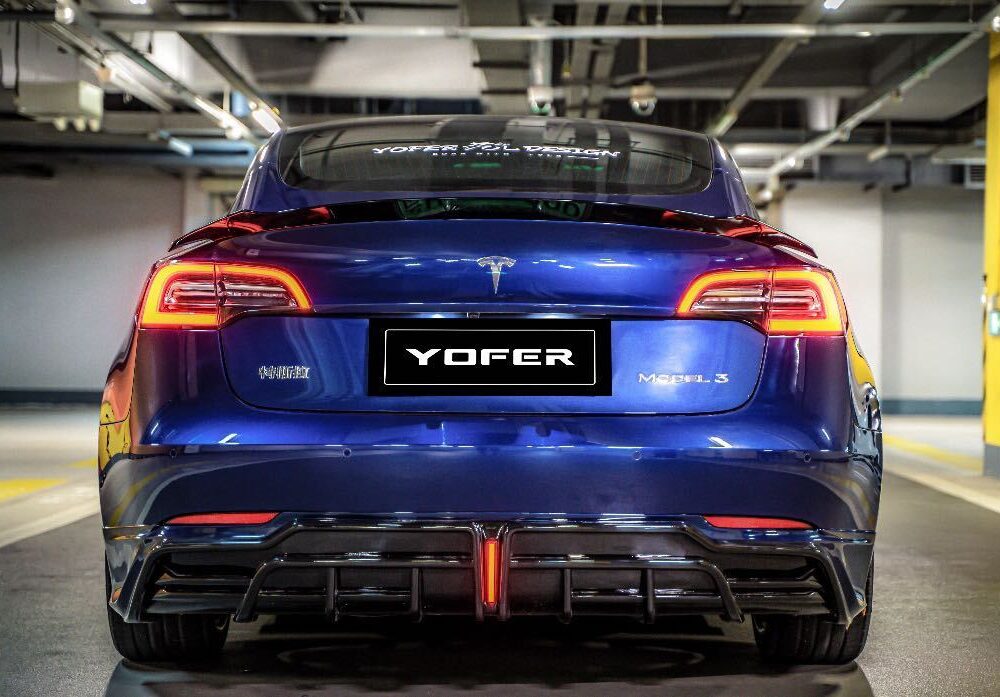 78699ebba485408_1170_697.jpg ★YOFER★ テスラ モデル3 ボディキット ディフューザー バンパー マフラー リップ スポイラー グリル tesla model3