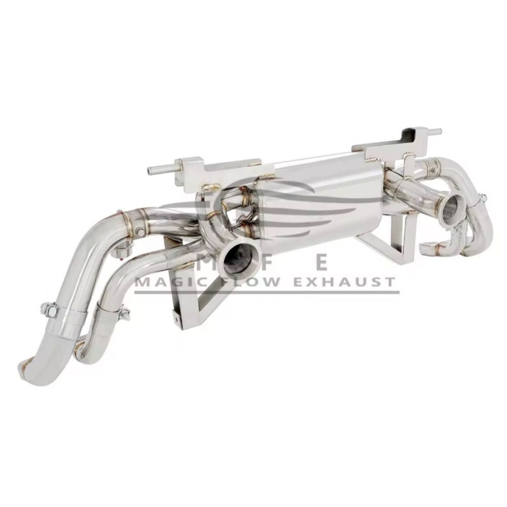 ★MFE★ R8 V10 2016- 可変バルブ マフラー エキゾースト 中間 パイプ ディフューザー リアピース ダウンパイプ 可変マフラー