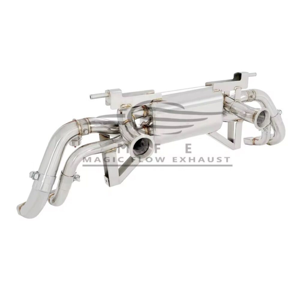 ★MFE★ R8 V10 2016- 可変バルブ マフラー エキゾースト 中間 パイプ ディフューザー リアピース ダウンパイプ 可変マフラー