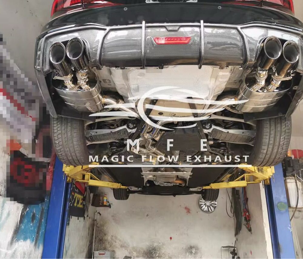 78699f0a1e60f00_1200_856.jpg ★MFE★ アウディ A7 C8 可変バルブ マフラー エキゾースト 中間 パイプ ミッド ディフューザー リアピース ダウンパイプ 45 S7