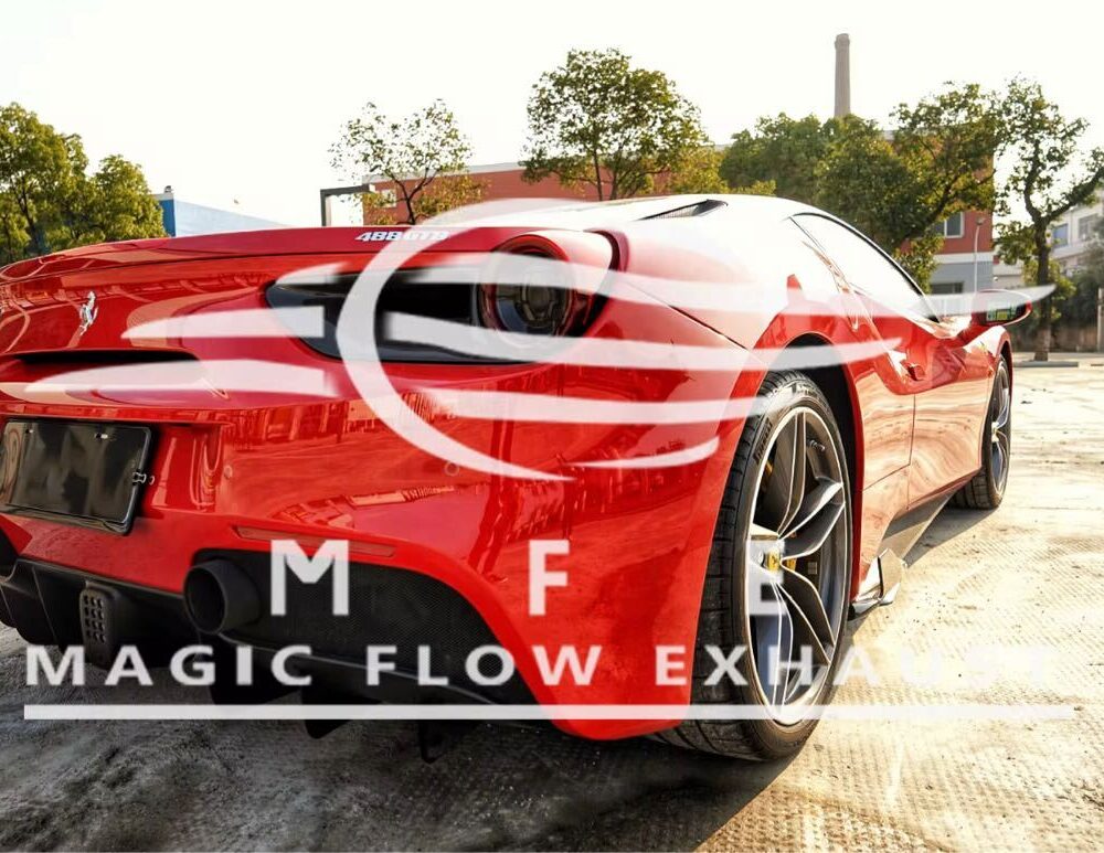 79699f0a1600618_1200_773.jpg ★MFE★ チタン フェラーリ 488 V8 可変バルブ マフラー エキゾースト 中間 パイプ リアピース ダウンパイプ