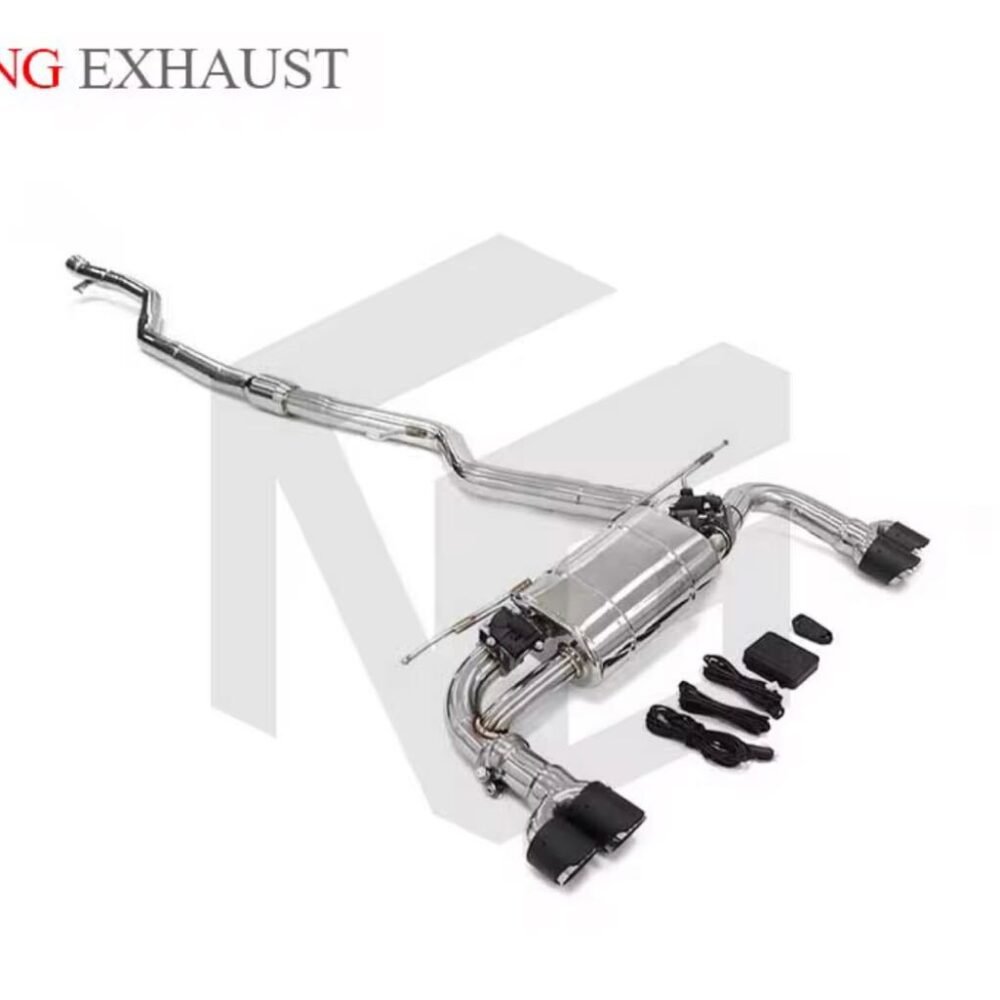 80699db17d1fce9_1200_1025-1.jpg ★ING★ M3ルック F30 F32 36 320i 可変バルブ マフラー センターパイプ 中間 ダウンパイプ 420i 328i N20 B48