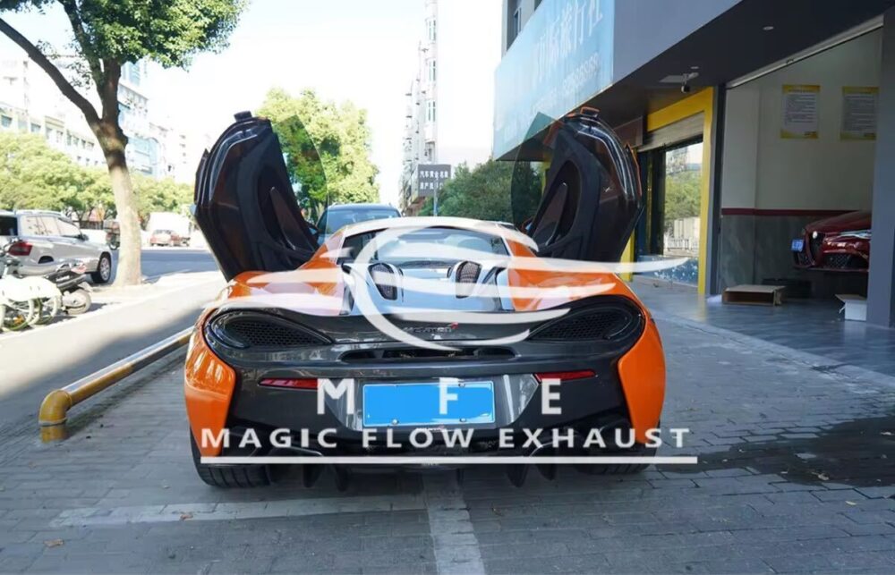 ★MFE★ マクラーレン 570S 可変バルブ マフラー エキゾースト 中間 パイプ ディフューザー リアピース 可変マフラー
