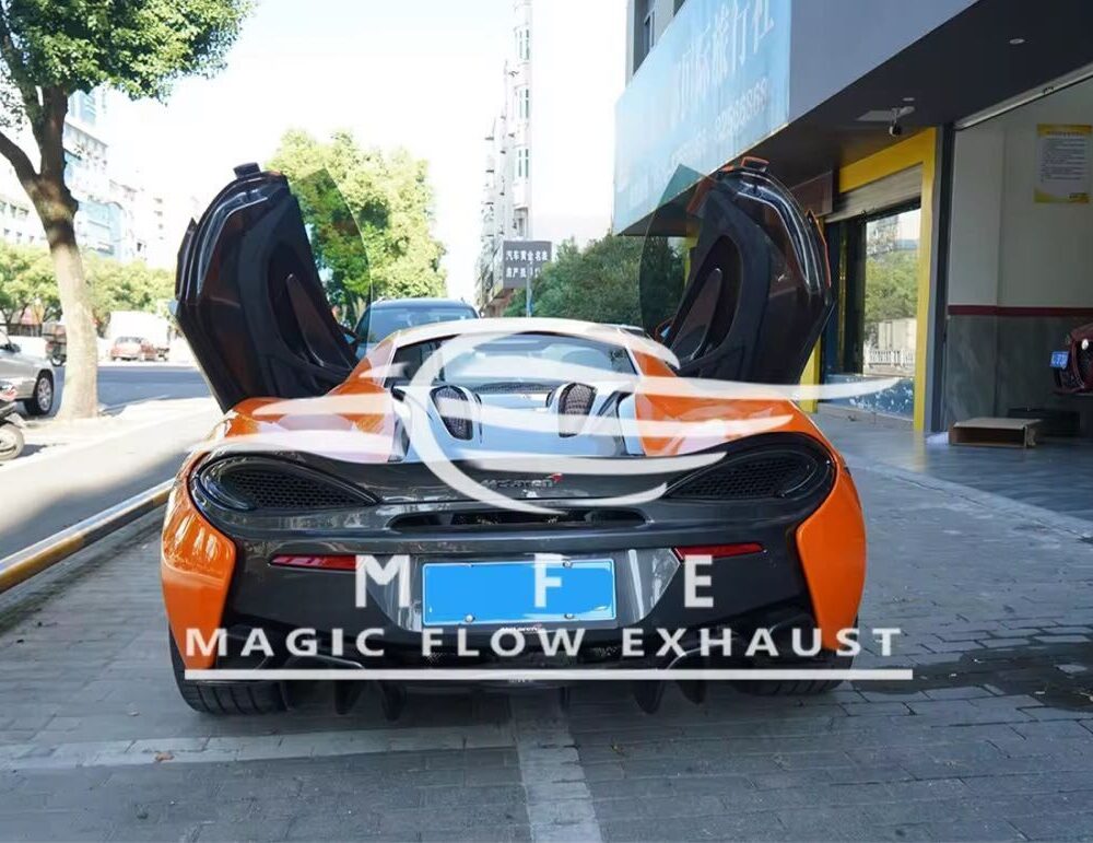 ★MFE★ マクラーレン 570S 可変バルブ マフラー エキゾースト 中間 パイプ ディフューザー リアピース 可変マフラー