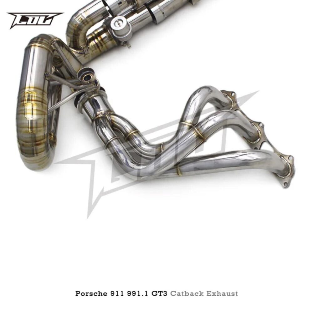 ★C.O.C★ チタン ポルシェ 911 991 GT3 可変バルブ ハイパフォーマンスエキゾースト マフラー パイプ 中間 バルブ PORSCHE
