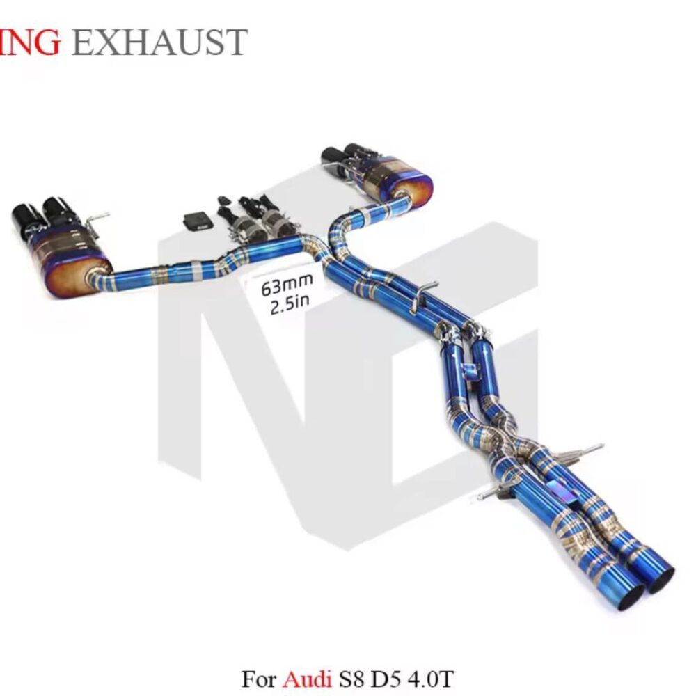 ★ING★ チタン S8 D5 可変バルブ マフラー エキゾースト アウディ audi 可変マフラー