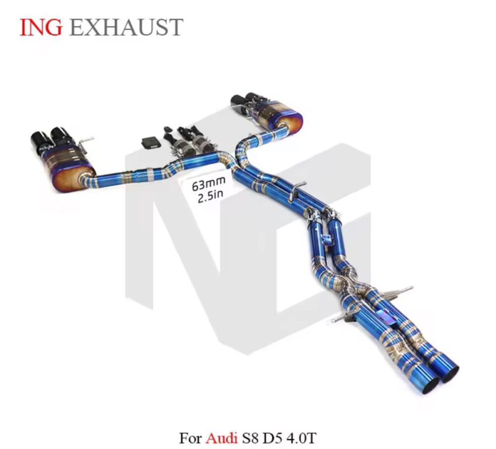 ★ING★ チタン S8 D5 可変バルブ マフラー エキゾースト アウディ audi 可変マフラー