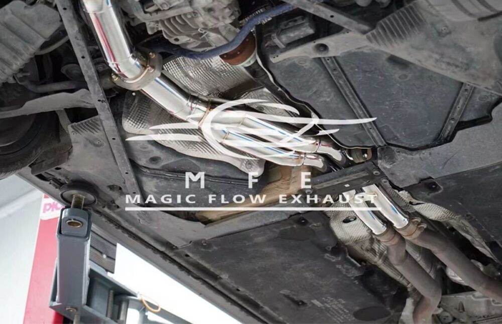 82699f0a200274d_1200_776.jpg ★MFE★ アウディ RS4 RS5 可変バルブ マフラー エキゾースト 中間 パイプ ミッド ディフューザー リアピース ダウンパイプ B9