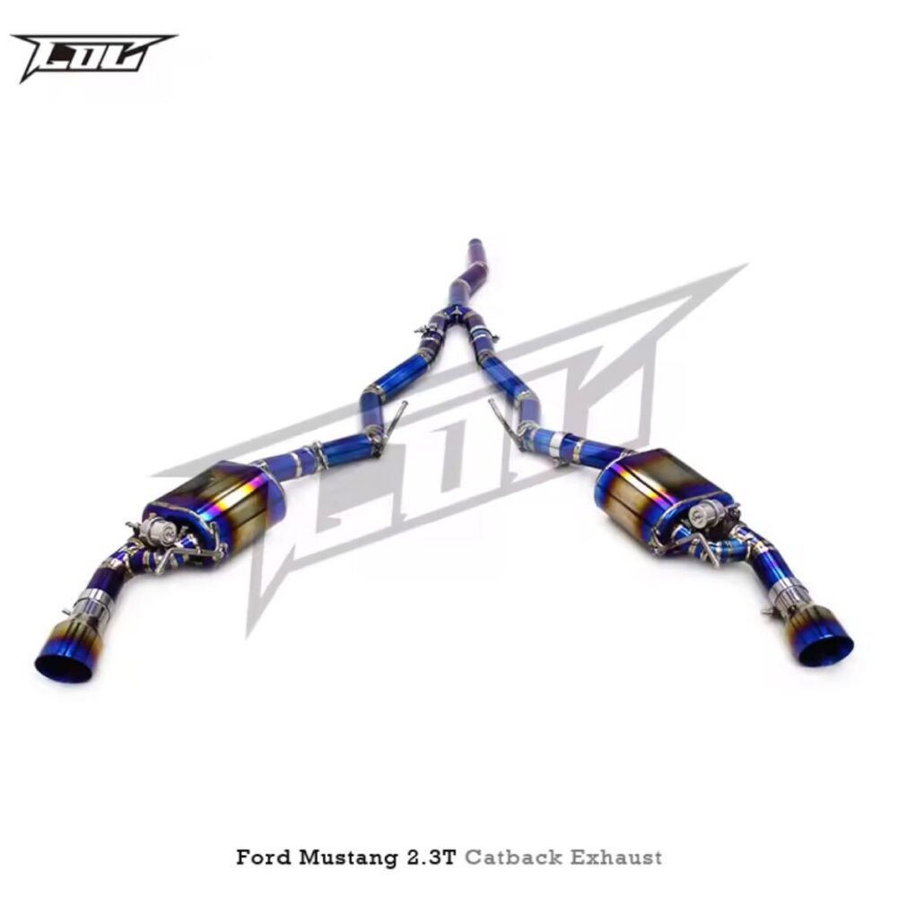 ★C.O.C★ チタン マスタング 2.3 可変バルブ フォード ハイパフォーマンスエキゾースト マフラー パイプ 中間 FORD チタン エコブースト
