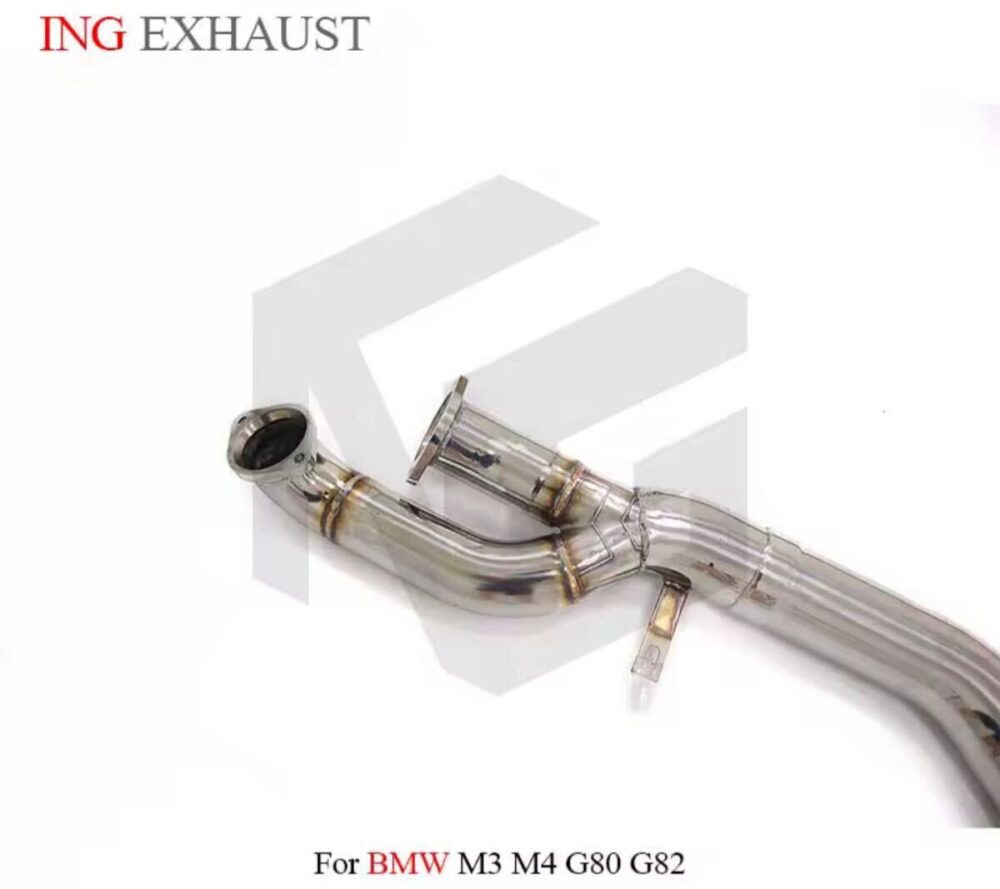 ★ING★ G80 G82 M3 M4 可変バルブ マフラー エキゾースト ダウンパイプ ステンレス カーボンチップ BMW