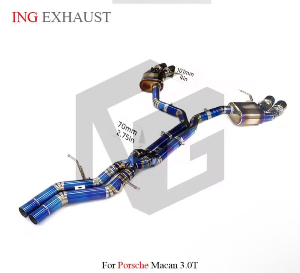 ★ING★ チタン マカン GTS S 3.0 可変バルブ マフラー エキゾースト ポルシェ PORSCHE T 95B