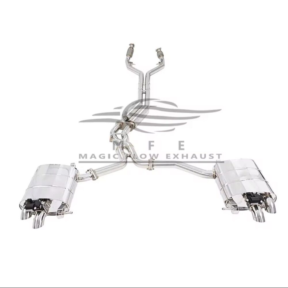 84699f0a4b73b21_1200_1187.jpg ★MFE★ A6 A7 C8 S6 S7 ルック 可変バルブ マフラー エキゾースト 中間 パイプ ディフューザー リアピース ダウンパイプ 可変マフラー