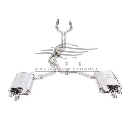 ★MFE★ A6 A7 C8 S6 S7 ルック 可変バルブ マフラー エキゾースト 中間 パイプ ディフューザー リアピース ダウンパイプ 可変マフラー