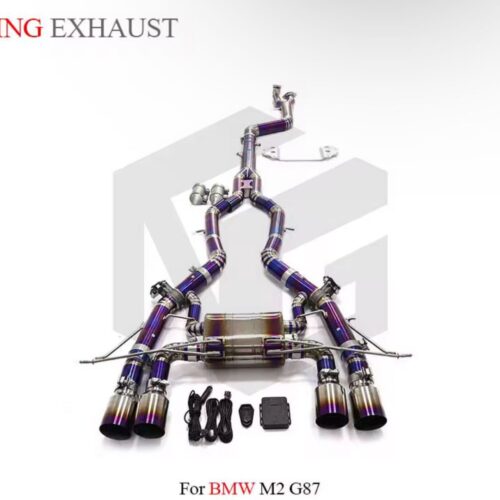 85699db18a0c144_1200_1081-1.jpg ★ING★ G87 M2 可変バルブ マフラー エキゾースト ダウンパイプ ステンレス カーボンチップ BMW コンペティション