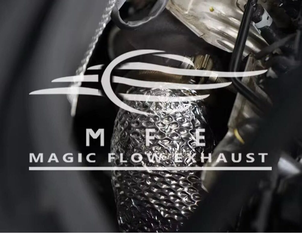 ★MFE★ ゴルフ R 7 7.5 可変バルブ マフラー エキゾースト 中間 パイプ ミッド ディフューザー リアピース ダウンパイプ VW golf