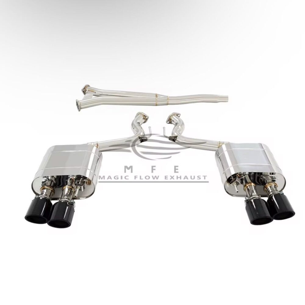 ★MFE★ マスタング エコブースト GT500ルック 可変バルブ マフラー 中間 パイプ ディフューザー リアピース 可変マフラー 2.3 ②