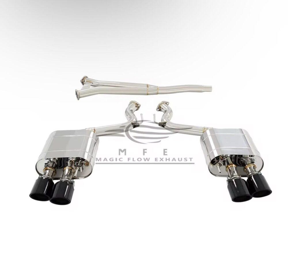 ★MFE★ マスタング エコブースト GT500ルック 可変バルブ マフラー 中間 パイプ ディフューザー リアピース 可変マフラー 2.3 ②