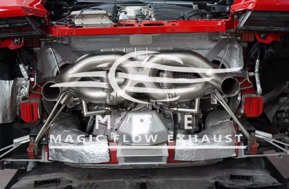 ★MFE★ ウラカン EVO 可変バルブ マフラー エキゾースト 中間 パイプ ディフューザー リアピース 可変マフラー ランボルギーニ エボ