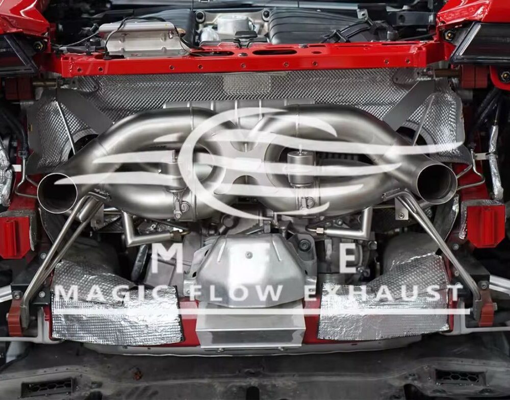 ★MFE★ ウラカン EVO 可変バルブ マフラー エキゾースト 中間 パイプ ディフューザー リアピース 可変マフラー ランボルギーニ エボ