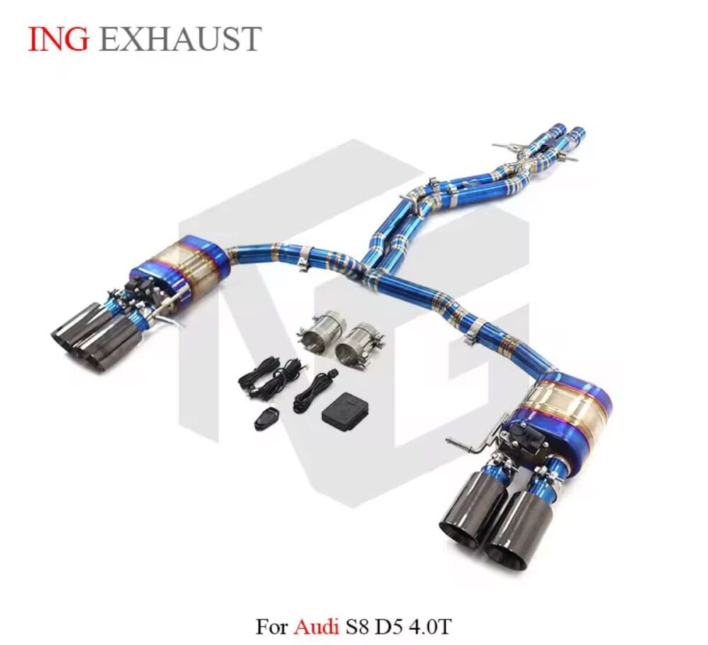 ★ING★ チタン S8 D5 可変バルブ マフラー エキゾースト アウディ audi 可変マフラー