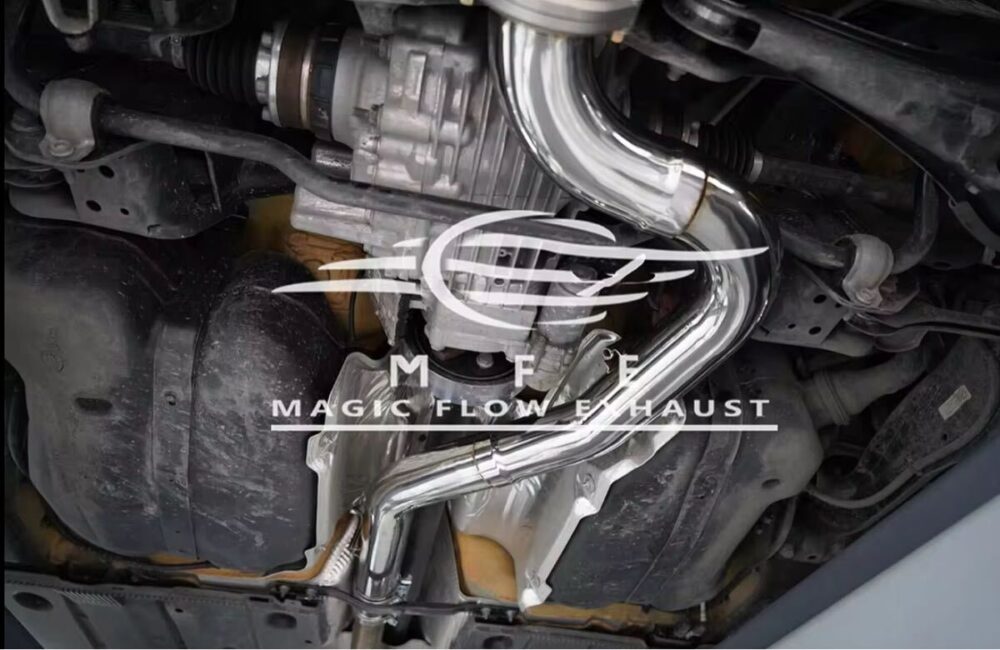 ★MFE★ アウディ S3 セダン 可変バルブ マフラー エキゾースト 中間 パイプ ミッド ディフューザー リアピース ダウンパイプ 8V