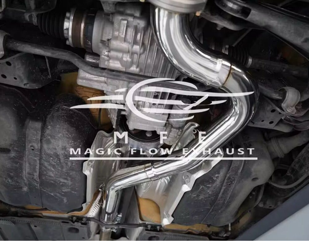 ★MFE★ アウディ S3 セダン 可変バルブ マフラー エキゾースト 中間 パイプ ミッド ディフューザー リアピース ダウンパイプ 8V