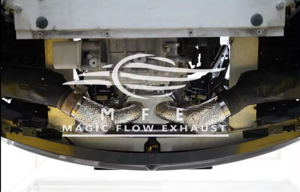 ★MFE★ マクラーレン 570S 可変バルブ マフラー エキゾースト 中間 パイプ ディフューザー リアピース 可変マフラー