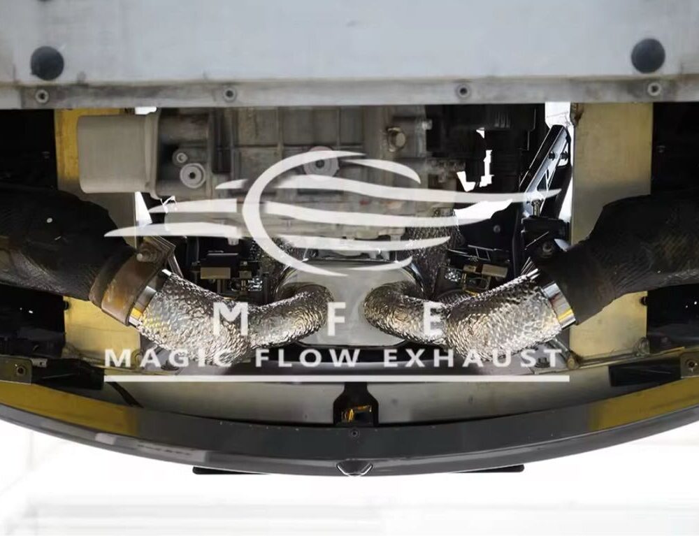 ★MFE★ マクラーレン 570S 可変バルブ マフラー エキゾースト 中間 パイプ ディフューザー リアピース 可変マフラー