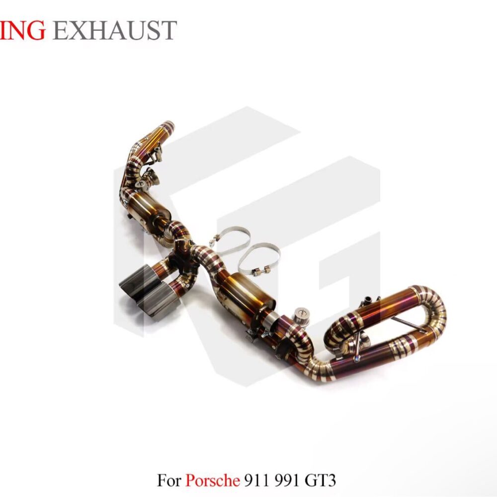 ★ING★ チタン 911 991 GT3 可変バルブ マフラー エキゾースト ポルシェ PORSCHE