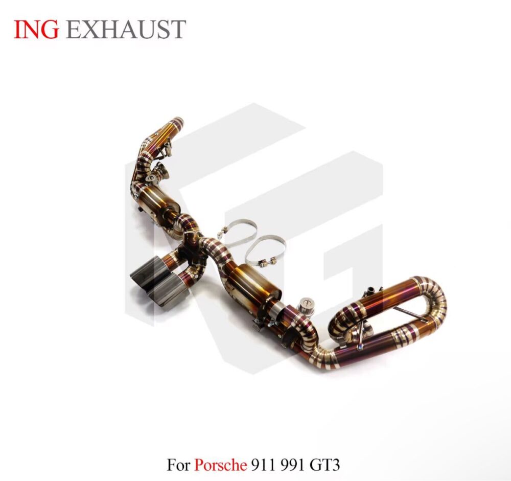 ★ING★ チタン 911 991 GT3 可変バルブ マフラー エキゾースト ポルシェ PORSCHE