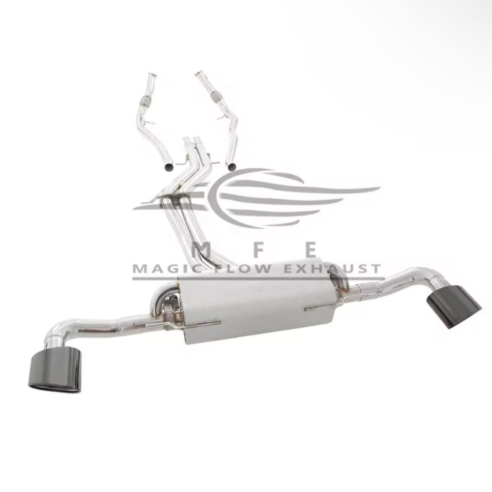 ★MFE★ アウディ Q8 可変バルブ マフラー エキゾースト 中間 パイプ ミッド ディフューザー リアピース ダウンパイプ SQ8 RSQ8