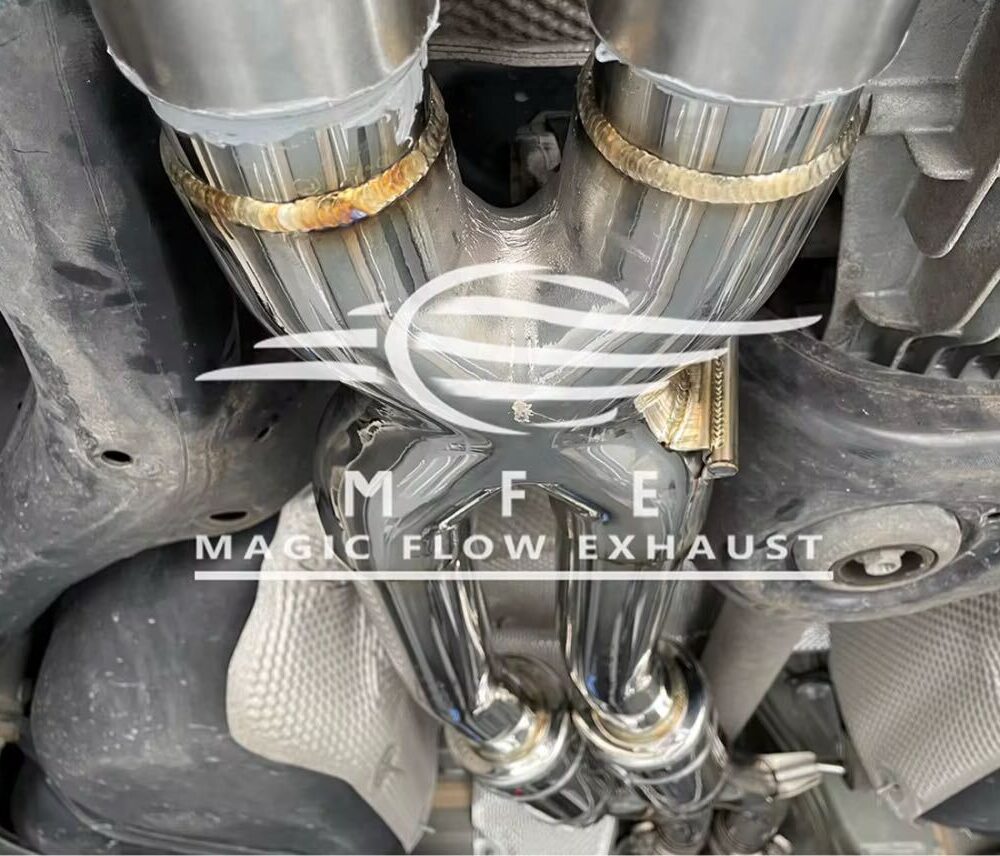 89699f0a1bbfc2d_1200_856.jpg ★MFE★ アウディ A8 D4 可変バルブ マフラー エキゾースト 中間 パイプ ミッド ディフューザー リアピース ダウンパイプ S8 A8L