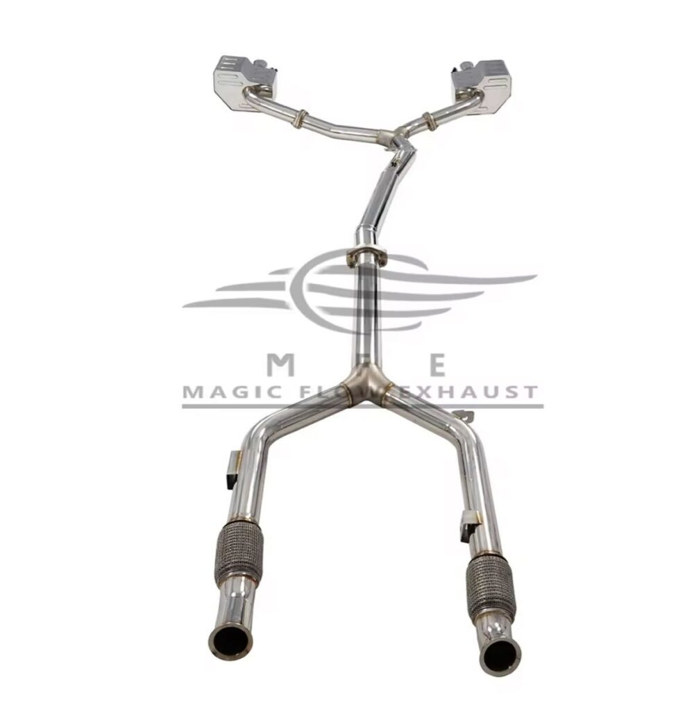 ★MFE★ W213 E43 AMG 可変バルブ マフラー エキゾースト 中間 パイプ ディフューザー リアピース 可変マフラー